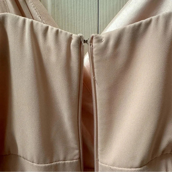 Lulus All About Love Blush Pink Full Length Formal Prom Wedding Dress Size XS - Picture 9 of 15